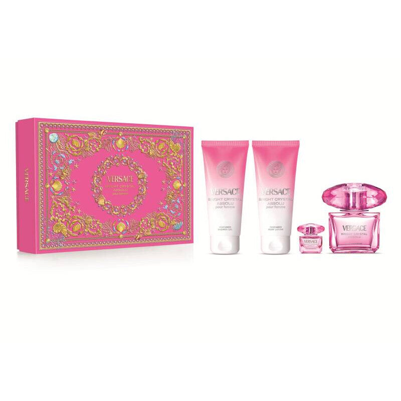 Versace Ladies Bright Crystal Absolu Gift Set Fragrances (Wholesale) - Luxurious Fragrance Available Online in Hong Kong & China