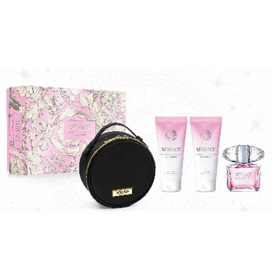 Versace Ladies Bright Crystal 4pcs EDT Gift Set Fragrances (Wholesale) - Luxurious Fragrance Available Online in Hong Kong & China