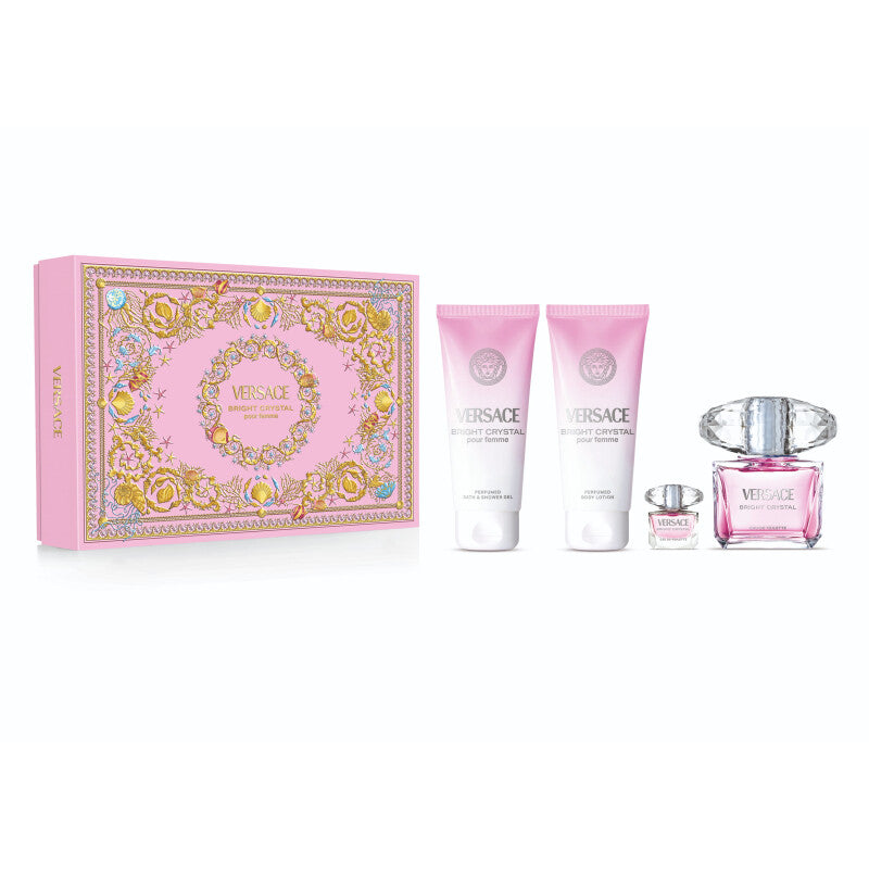 Versace Ladies Bright Crystal Gift Set Fragrances - Luxurious Fragrance Available Online in Hong Kong & China