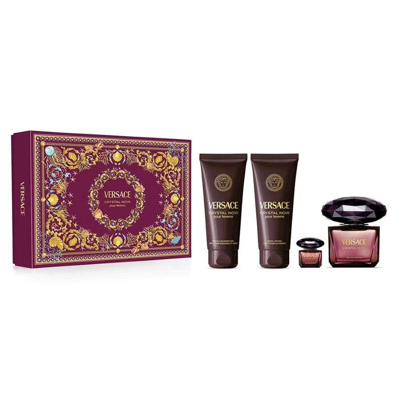 Versace Ladies Crystal Noir 4pcs EDP Gift Set Fragrances (Wholesale) - Luxurious Fragrance Available Online in Hong Kong & China