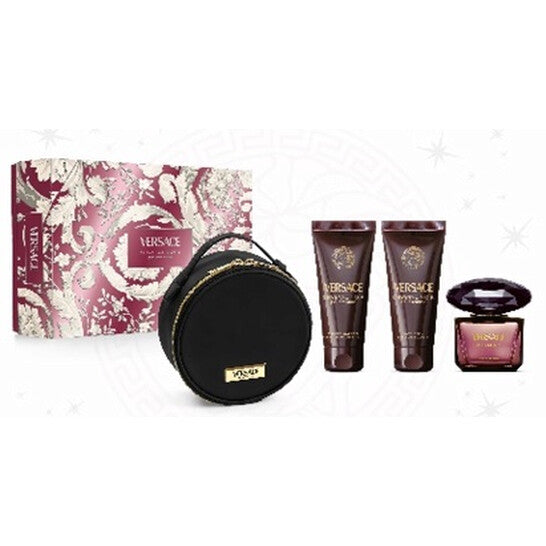 Versace Ladies Crystal Noir 4pcs EDP Gift Set Fragrances (Wholesale) - Luxurious Fragrance Available Online in Hong Kong & China
