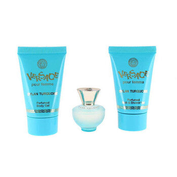 Versace Ladies Dylan Turquoise 3pcs EDT Gift Set Fragrances (Wholesale) - Luxurious Fragrance Available Online in Hong Kong & China