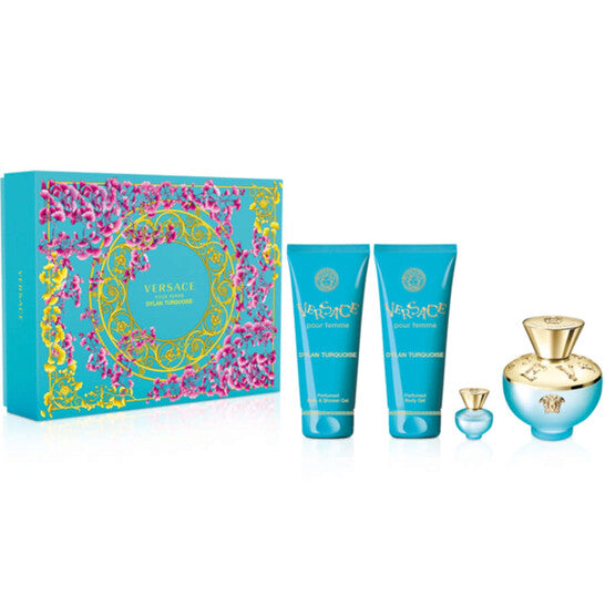 Versace Ladies Dylan Turquoise Gift Set Fragrances - Luxurious Fragrance Available Online in Hong Kong & China
