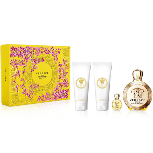 Versace Ladies Eros Pour Femme Gift Set - Luxurious Fragrance Available Online in Hong Kong & China