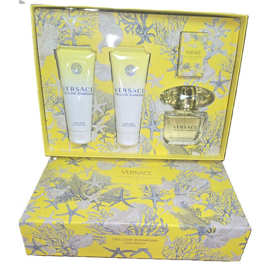 Versace Ladies Versace Yellow Diamond Gift Set Fragrances - Luxurious Fragrance Available Online in Hong Kong & China