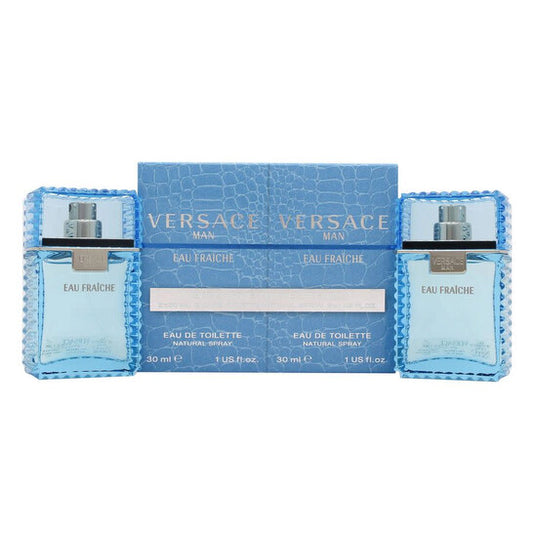 Versace Men's Eau Fraiche Duo Set Gift Set - Luxurious Fragrance Available Online in Hong Kong & China