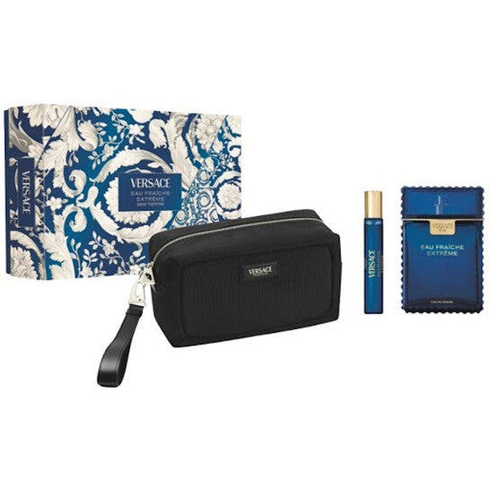 Versace Men's Eau Fraiche Extreme 3pcs EDP Gift Set Fragrances - Luxurious Fragrance Available Online in Hong Kong & China