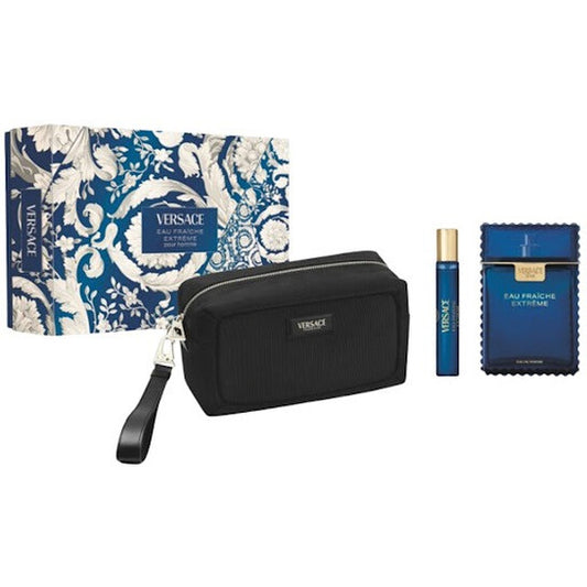 Versace Men's Eau Fraiche Extreme 3pcs EDP Gift Set Fragrances - Luxurious Fragrance Available Online in Hong Kong & China