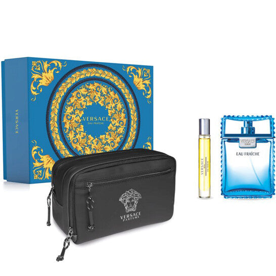 Versace Men's Eau Fraiche 3pcs EDT Gift Set Fragrances (Wholesale) - Luxurious Fragrance Available Online in Hong Kong & China
