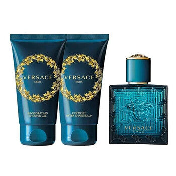 Versace Men's Versace Eros 3pcs EDT Gift Set Fragrances (Wholesale) - Luxurious Fragrance Available Online in Hong Kong & China