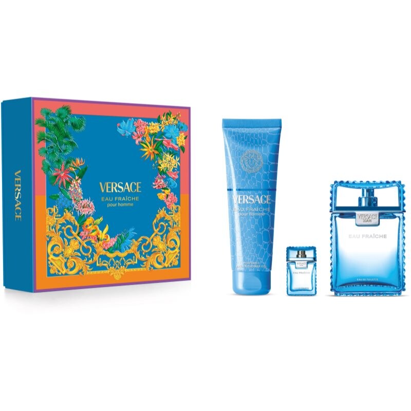 Versace Men's Versace Man Eau Fraiche 3pcs EDT Gift Set Fragrances (Wholesale) - Luxurious Fragrance Available Online in Hong Kong & China