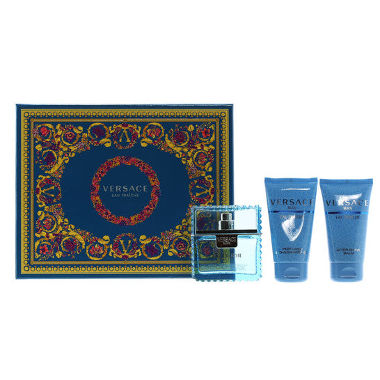 Versace Men's Man Eau Fraiche Gift Set - Luxurious Fragrance Available Online in Hong Kong & China
