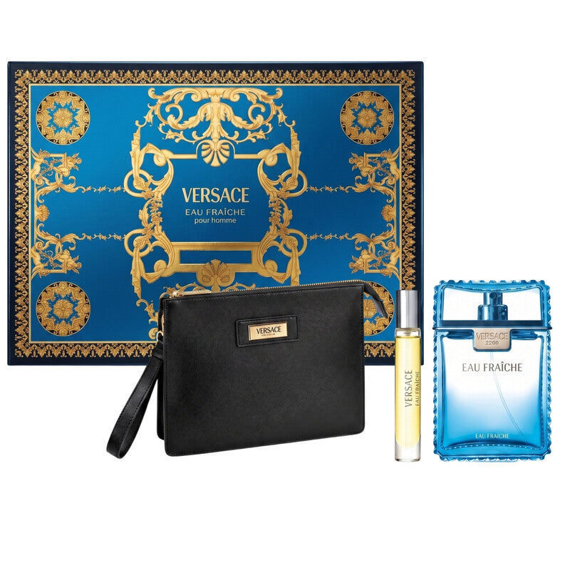 Versace Men's Versace Man Eau Fraiche Gift Set Fragrances - Luxurious Fragrance Available Online in Hong Kong & China
