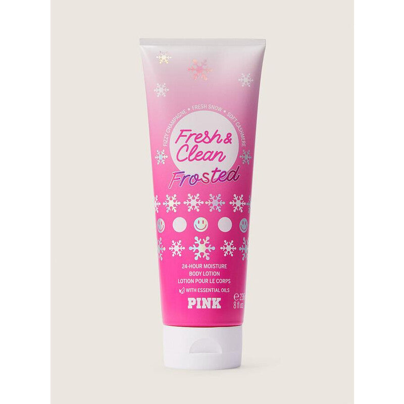 Victoria Secret Ladies Pink Fresh & Clean Frosted Body Lotion 8 oz Fragrances - Luxurious Fragrance Available Online in Hong Kong & China