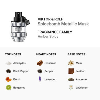 Viktor & Rolf Men's Spicebomb Metallic Musk EDP Spray 3.0 oz Fragrances (Wholesale) - Luxurious Fragrance Available Online in Hong Kong & China