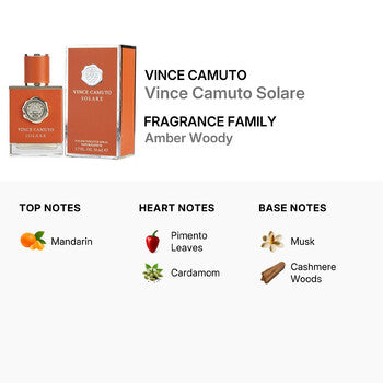 Vince Camuto Men's Solare EDT Spray 1.7 oz Fragrances (Wholesale) - Luxurious Fragrance Available Online in Hong Kong & China