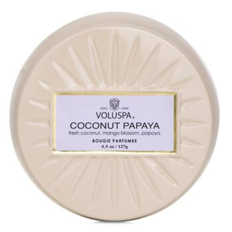 Voluspa Unisex Coconut Papaya 4.5 oz Scented Candle - Luxurious Fragrance Available Online in Hong Kong & China