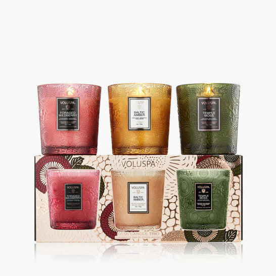 Voluspa Unisex Fragrant Foliage Demi Trio Gift Set Fragrances - Luxurious Fragrance Available Online in Hong Kong & China