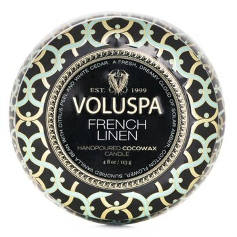 Voluspa Unisex French Linen 4 oz Scented Candle (Wholesale) - Luxurious Fragrance Available Online in Hong Kong & China