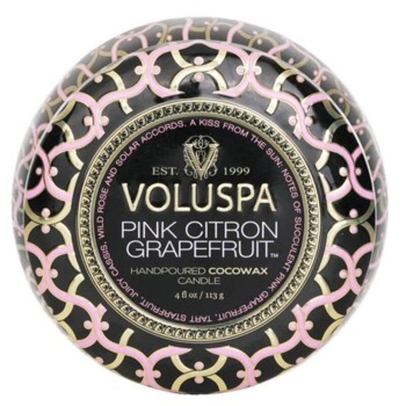 Voluspa Unisex Pink Citron Grapefruit 4 oz Scented Candle - Luxurious Fragrance Available Online in Hong Kong & China