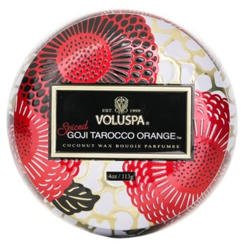 Voluspa Unisex Spiced Goji Tarocco Orange 4 oz Scented Candle - Luxurious Fragrance Available Online in Hong Kong & China