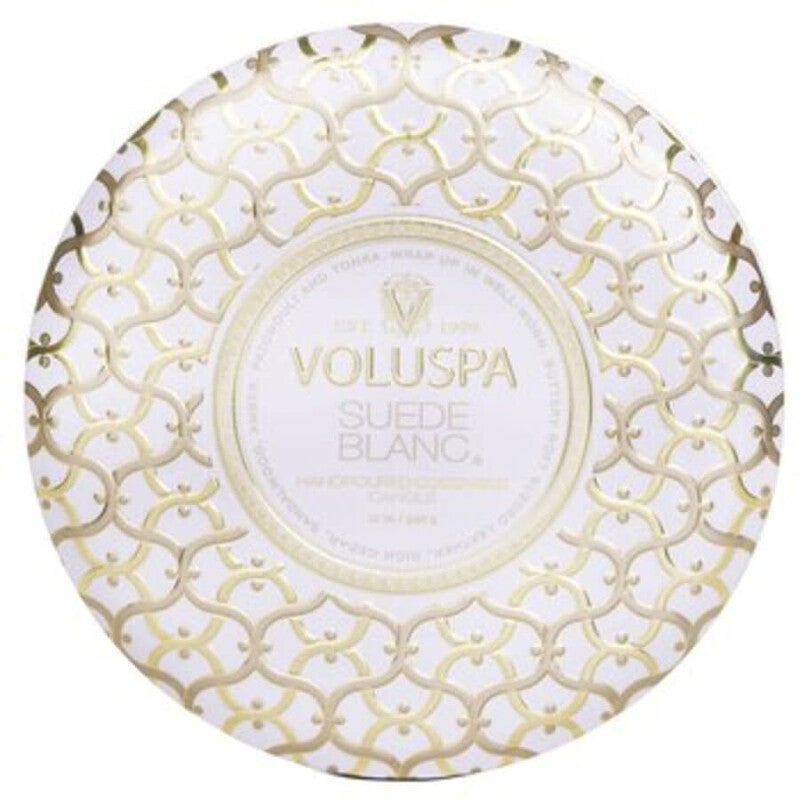Voluspa Unisex Suede Blanc 12 oz Scented Candle - Luxurious Fragrance Available Online in Hong Kong & China