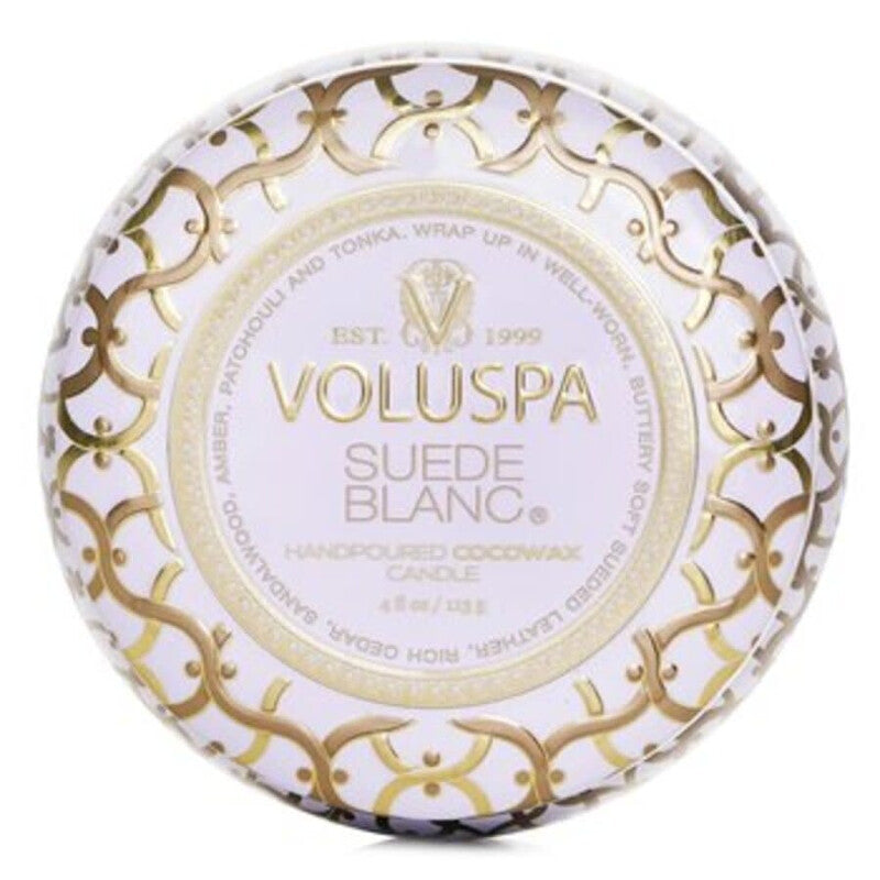Voluspa Unisex Suede Blanc 4 oz Scented Candle - Luxurious Fragrance Available Online in Hong Kong & China