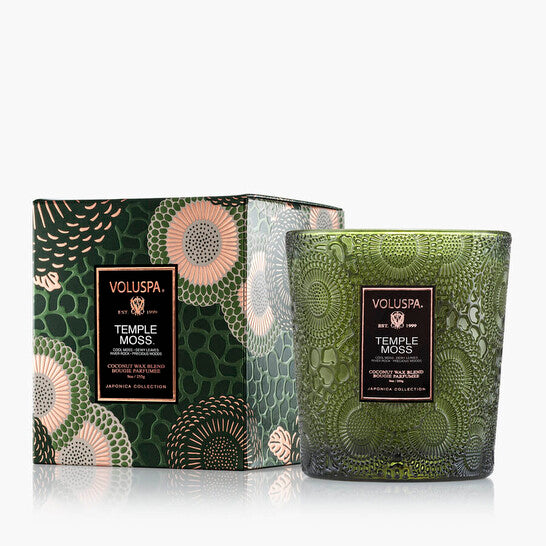 Voluspa Unisex Temple Moss Classic Candle Japonica 9 oz Scented Candle - Luxurious Fragrance Available Online in Hong Kong & China