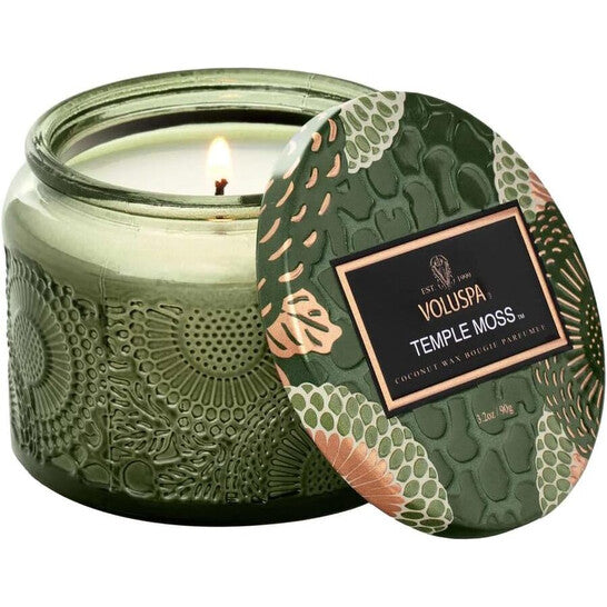 Voluspa Unisex Temple Moss Petite Jar Japonica 3.2 oz Scented Candle (Wholesale) - Luxurious Fragrance Available Online in Hong Kong & China