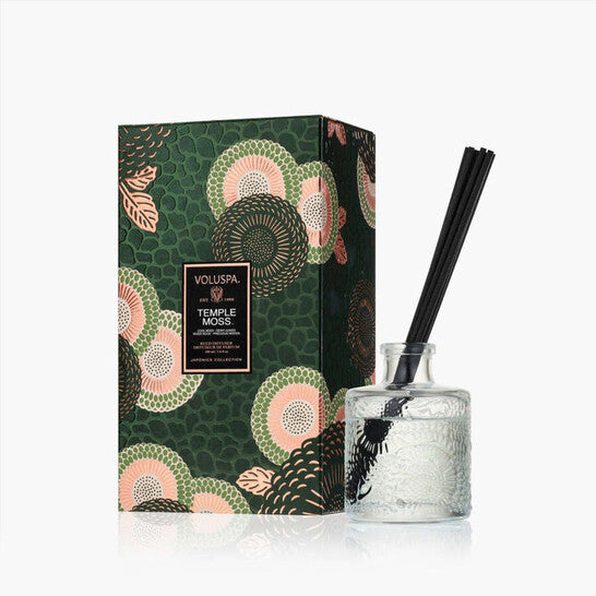 Voluspa Unisex Temple Moss Reed Diffuser Japonica Reed Diffuser 3.4 oz Scented Candle - Luxurious Fragrance Available Online in Hong Kong & China