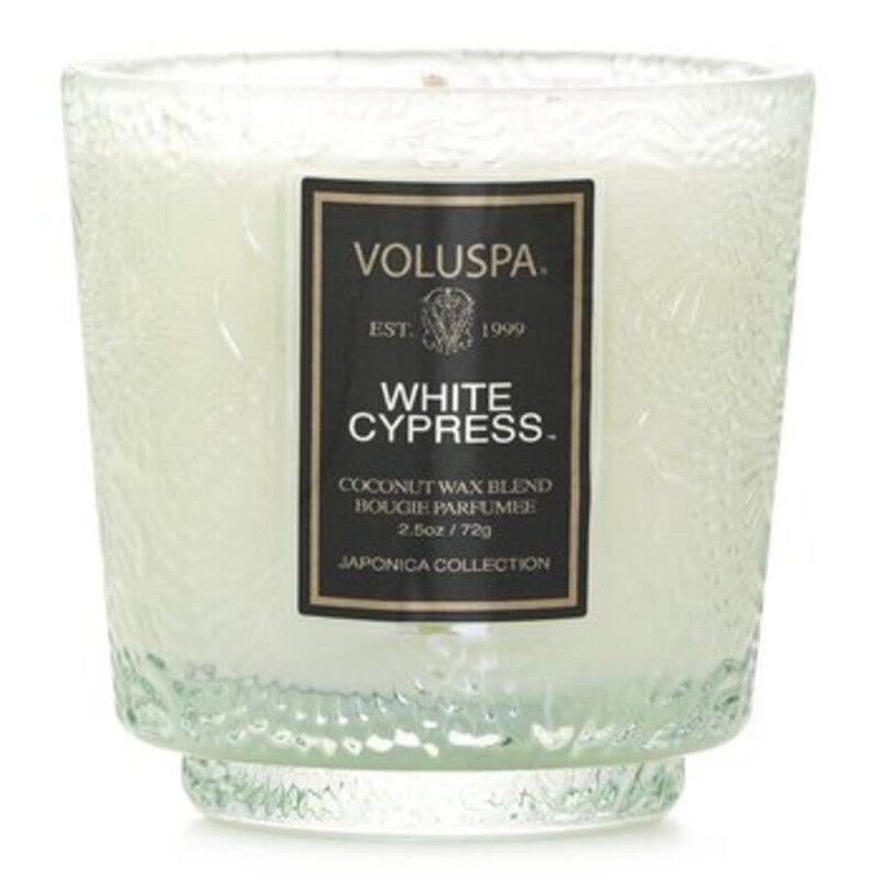 Voluspa Unisex White Cypress 2.5 oz Scented Candle - Luxurious Fragrance Available Online in Hong Kong & China