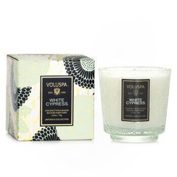 Voluspa Unisex White Cypress 2.5 oz Scented Candle (Wholesale) - Luxurious Fragrance Available Online in Hong Kong & China