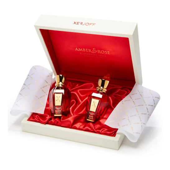 Xerjoff 2 Pcs Set: Rose Gold 1.7 Eau De Parfum Spray + Amber Gold 1.7 Eau De Parfum Spray (Wholesale) - Luxurious Fragrance Available Online in Hong Kong & China