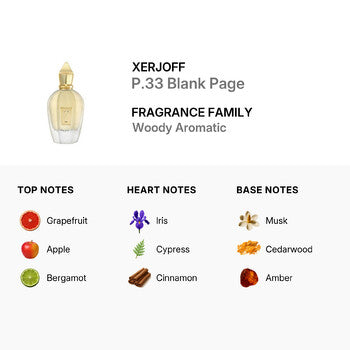 Xerjoff Unisex P.33 Blank Page Parfum 3.4 oz (Wholesale) - Luxurious Fragrance Available Online in Hong Kong & China