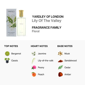 Yardley Of London Ladies Lily Of The Valley EDT Spray 4.2 oz Fragrances (Wholesale) - Luxurious Fragrance Available Online in Hong Kong & China