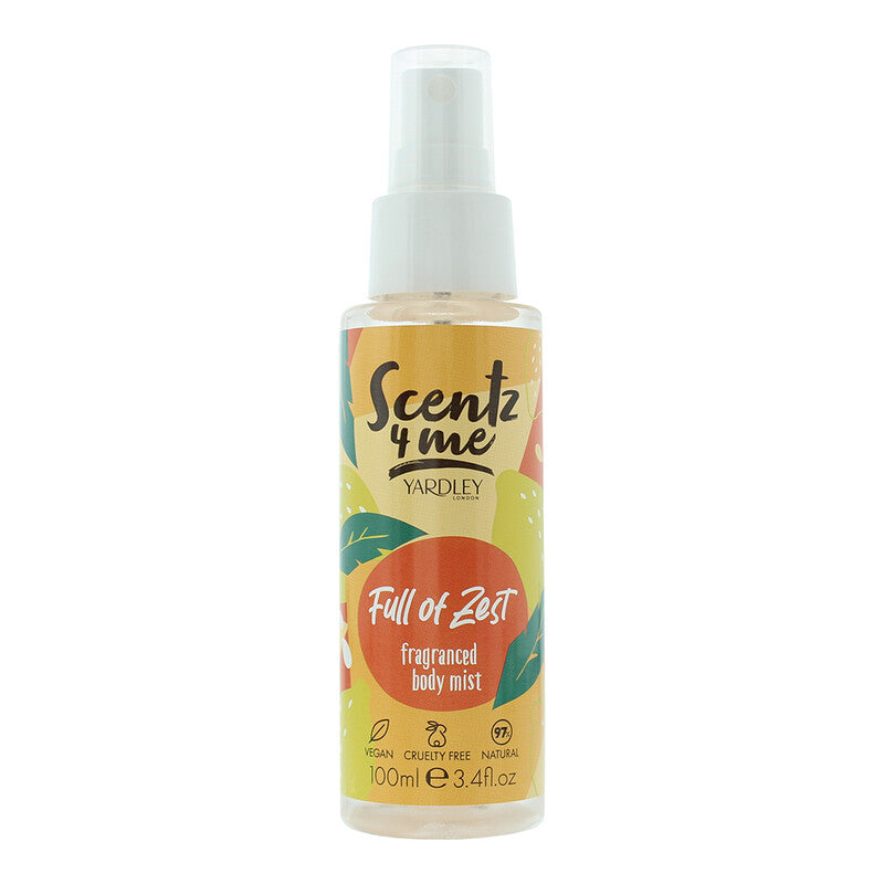 Yardley Of London Unisex Scentz 4 Me Full Of Zest Body Mist 3.4 oz Fragrances - Luxurious Fragrance Available Online in Hong Kong & China