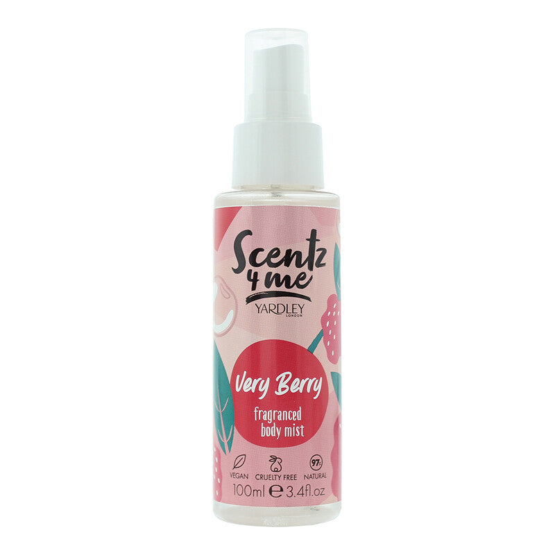 Yardley Of London Unisex Scentz 4 Me Very Berry Body Mist 3.4 oz Fragrances - Luxurious Fragrance Available Online in Hong Kong & China