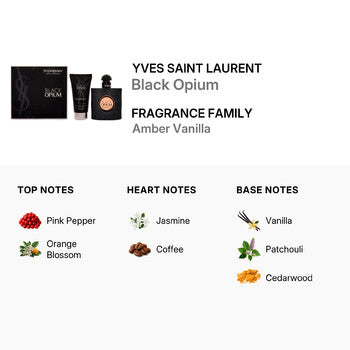 Yves Saint Laurent Black Opium Eau De Perfume 1.7 oz (50 ml) Spray and Body Lotion Set (Wholesale) - Luxurious Fragrance Available Online in Hong Kong & China