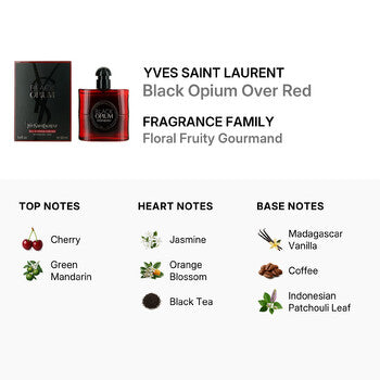 Yves Saint Laurent Ladies Black Opium Over Red EDP 1.7 oz (Wholesale) - Luxurious Fragrance Available Online in Hong Kong & China