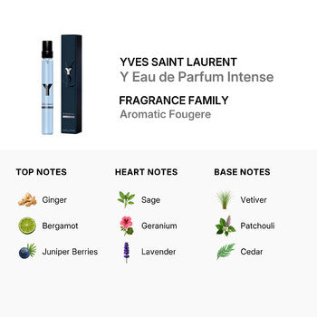 Yves Saint Laurent Men's Y Intense EDP Spray 0.33 oz Fragrances (Wholesale) - Luxurious Fragrance Available Online in Hong Kong & China