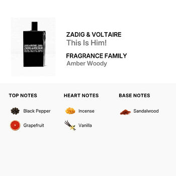 Zadig & Voltaire Men's This Is Him! EDT 1.7 oz (Wholesale) - Luxurious Fragrance Available Online in Hong Kong & China