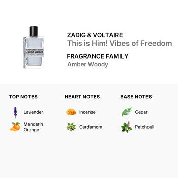 Zadig & Voltaire Men's This is Him! Vibes of Freedom EDT 3.4 oz (Tester) Fragrances (Wholesale) - Luxurious Fragrance Available Online in Hong Kong & China