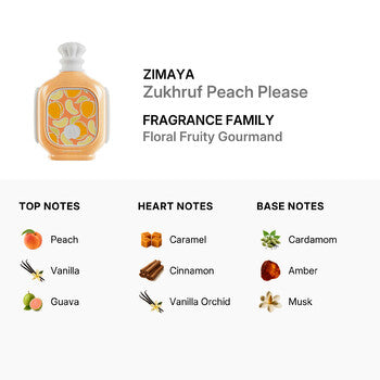 Zimaya Unisex Zukhruf Peach Please EDP Spray 3.4 oz Fragrances (Wholesale) - Luxurious Fragrance Available Online in Hong Kong & China